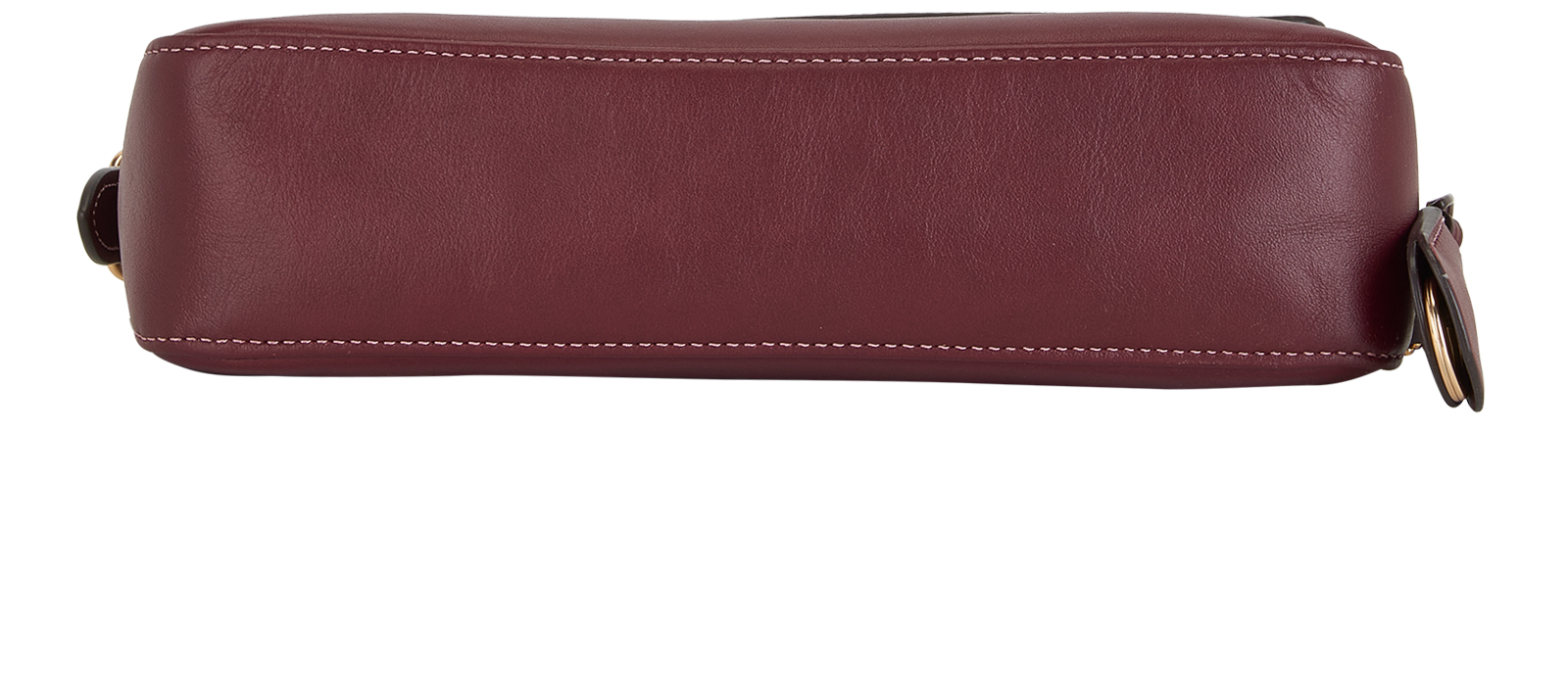 Small Etta Flap, &pound;155, Handbags, Burgundy, Leather, Top view